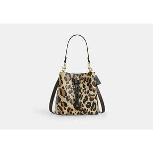 Rowan Bucket Bag With Leopard Print